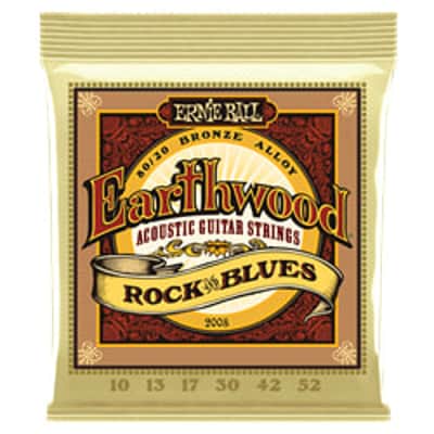 Ernie Ball 2008 Earthwood 80/20 Bronze Rock and Blues Acoustic Guitar Strings image 2