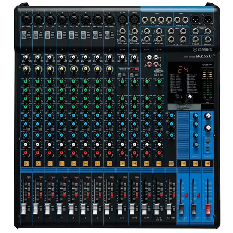 Yamaha MG16XU 16-Channel Stereo Mixer with USB Audio Interface image 1