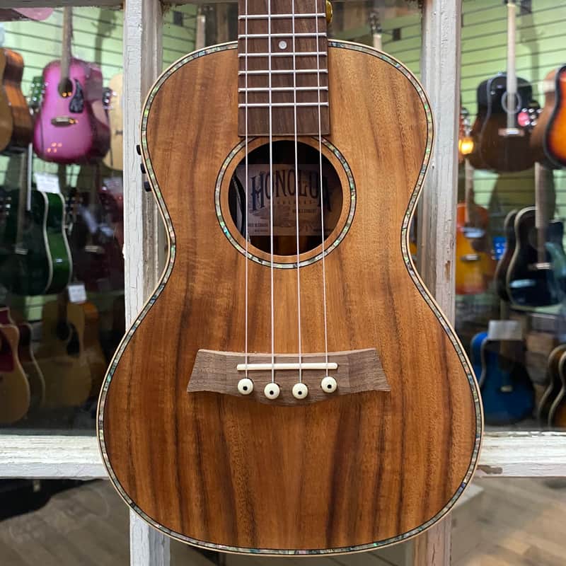 Honolua Kohala Deluxe Concert Acoustic Electric Ukulele, Acacia image 1