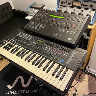 Rare Vintage Analog Solton Ts4k synth keyboard and the MS40 Expander with PSU, rare foot controller, manual and schematic! image 2