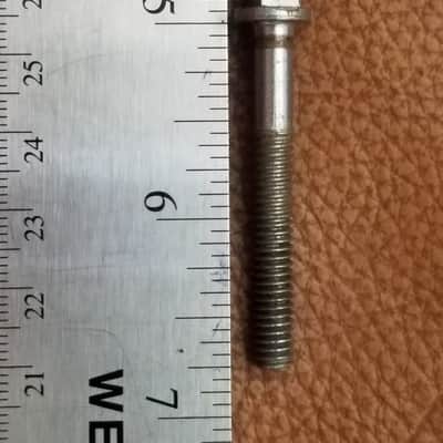 4x WFL TENSION RODS screws NICKEL FACTORY PLATED or Snare or Tom 1940s 1950s  1960s CLEAN & MATCHING image 2