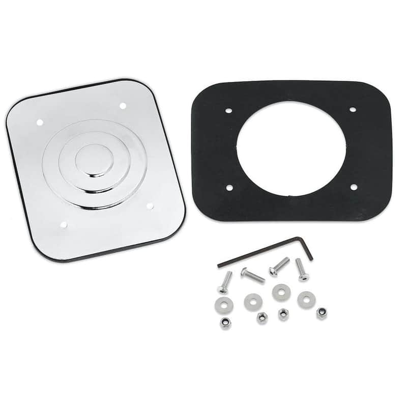 PDP Bass Drum Mount Hole Cover Plate, Chrome image 1
