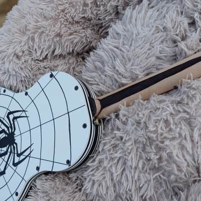 Cigar Box Guitar style Resonator "Box Body" "The Black Spider" image 6