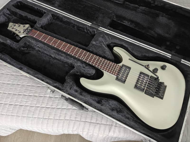 Schecter Stealth C-1 FR 2014 - Satin Silver w/Case image 1