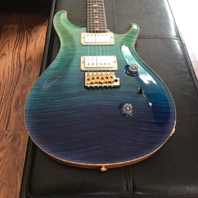 Paul Reed Smith 2015 PRS Custom 24 MSL Limited Wood Library, Blue Fade, Artist Top, Korina neck, Gre image 1