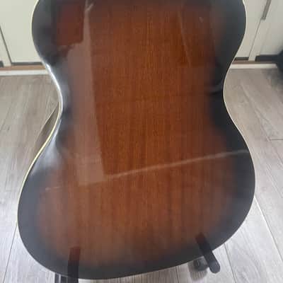 Vintage Regal Round Neck Resonator Acoustic Guitar Sunburst image 15
