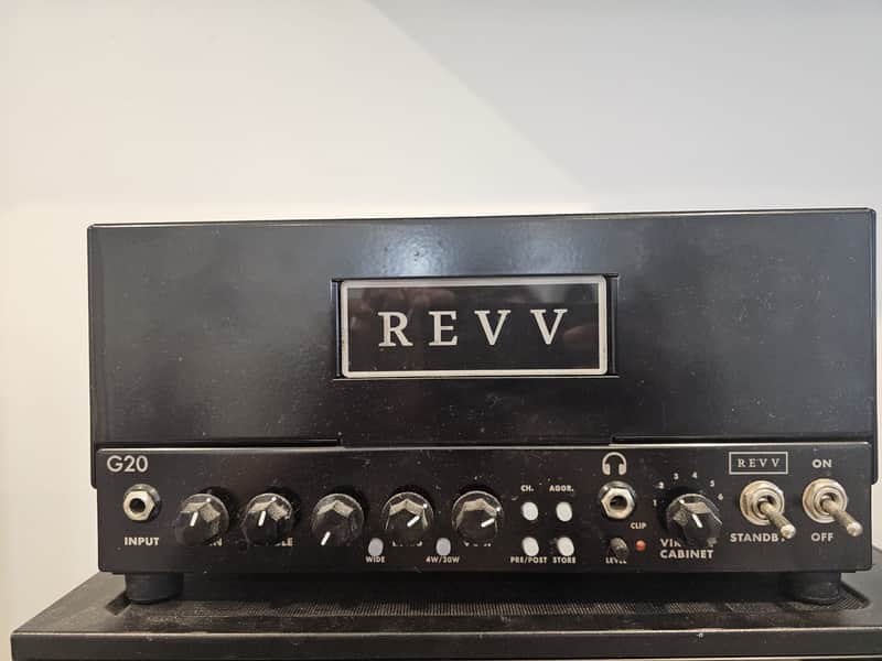 REVV G20 2-Channel 20-Watt Guitar Amp Head with Reactive Load and Virtual Cabinets 2020 - 2021 - Black image 1