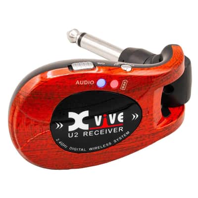 Xvive U2 Complete Guitar Bass Instrument Wireless System Redwood image 3