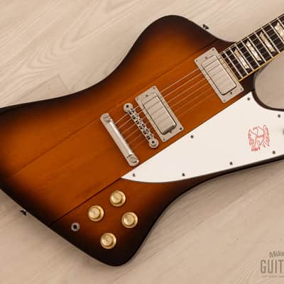 1980s Burny Firebird V Vintage Electric Guitar w/ Banjo Tuners