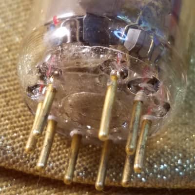 Amperex 6922 AT1000 TESTED Vacuum Tube Gold Pins USA E88CC dual triode 1960-1969 image 5