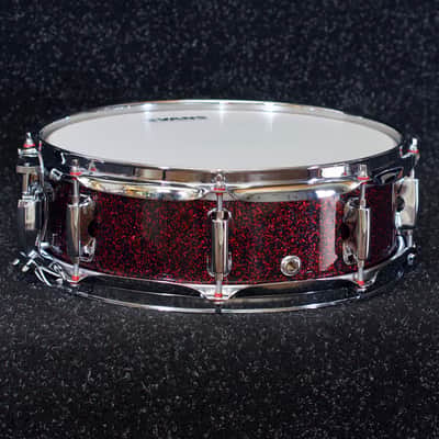 TreeHouse Custom Drums 5-Piece Maple Drumset - Red Galactic Wrap image 6
