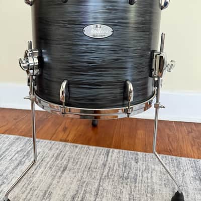 Pearl Masters Maple Gum Music City Custom 16x14 Floor tom 2021 - Matte Black Oyster #763 image 2