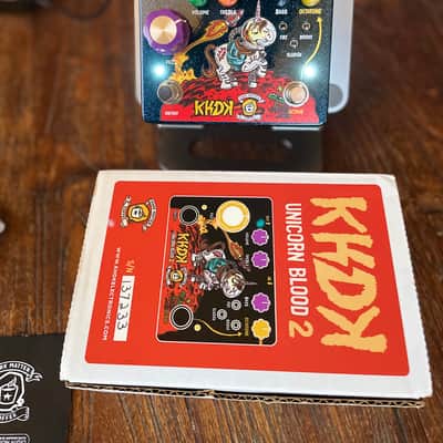 KHDK Electronics Unicorn Blood II Limited Edition Octave Fuzz 2020 - Space Sparkle Dark Matter Graphic image 2