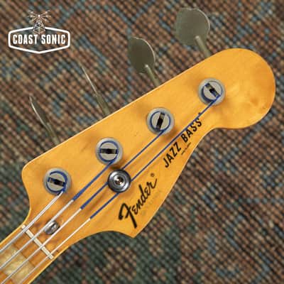 1990 Fender '75 reissue Jazz Bass JB75-750 Made in Japan image 11