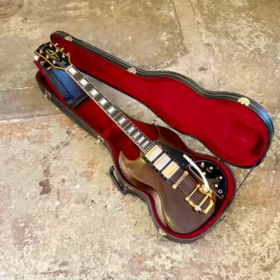 Gibson SG Custom 1971 - Walnut 3 pickup original vintage USA bigsby