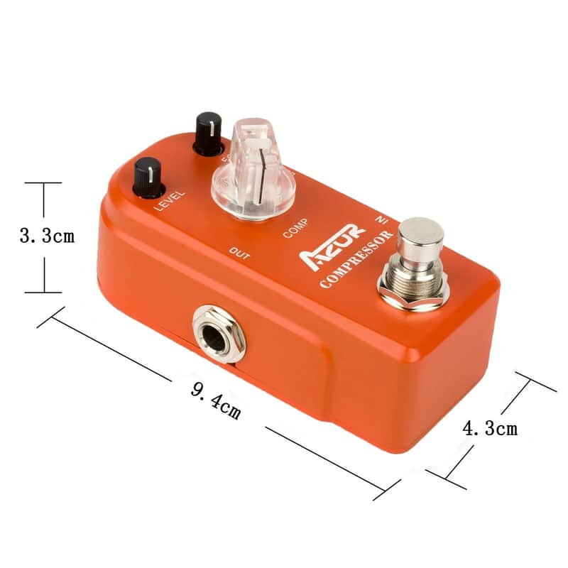 New AZOR Pedal AP-305 Compressor Guitar Pedal Mini Guitar Effects Pedal Accessories image 1