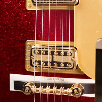 Gretsch G6129TG-59VS Limited Edition Sparkle Jet with String-Thru Bigsby - Red Sparkle with Hardshell Case image 11