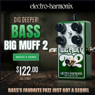 Electro-Harmonix Bass Big Muff Pi 2 | Dual Op-Amp Fuzz Pedal.  New with Full Warranty! image 5
