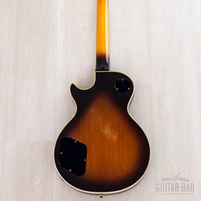 1977 Gibson Les Paul Custom Vintage Guitar Tobacco Sunburst w/ T Tops, Case image 3