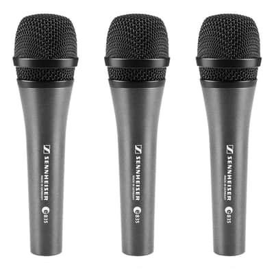 Sennheiser E835 Handheld Dynamic Microphone (3 Pack)