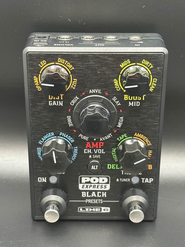 Line 6 POD Express Multi Effects Pedal Black Very Good Condition image 1