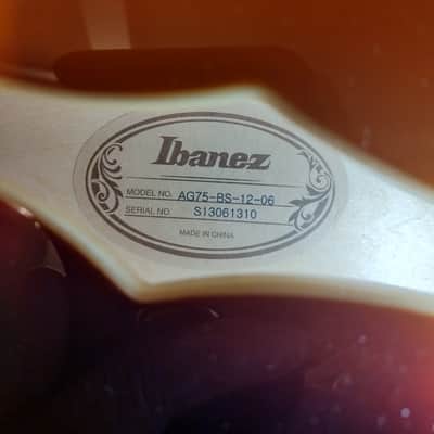 Ibanez AF75-BS Artcore 2013- Brown Sunburst image 8