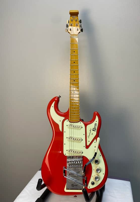 Burns London Marvin The Legend 64 Reissue Electric Guitar Fiesta Red w/OHSC image 1