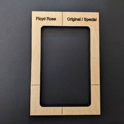 Strat to Floyd Rose Conversion Routing Template (4pc recessed routing for 2 1/16" modern import Fender bodies) image 4