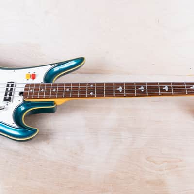 Teisco SPB-200 Spectrum Bass Reissue MIJ 2001 Metallic Blue Short Scale 30' Japan w/ Bag image 2