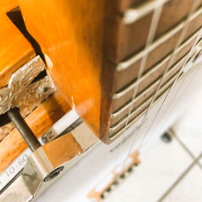 Framus 5 string banjo, long neck, Texan model 1973 - brown image 13