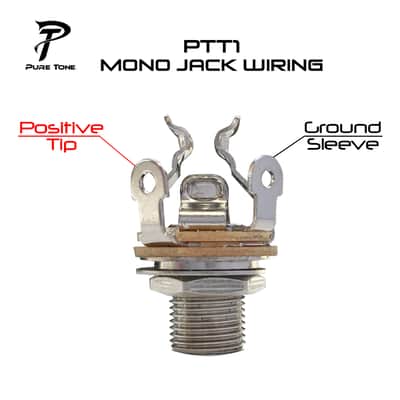 Pure Tone Mono Multi-Contact 1/4" Output Jack - Black Nickel image 4