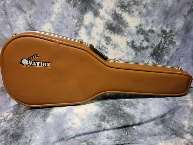 Vintage RARE 1970's Ovation Deep Bowl Brown Hard Shell Case #1 image 1
