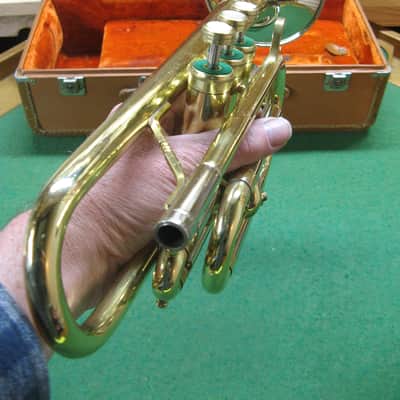 Huttl Cornet - Chris Kratt 1979 - Nickle SIlver Bell Model, Original Case and Chris Kratt MP image 14