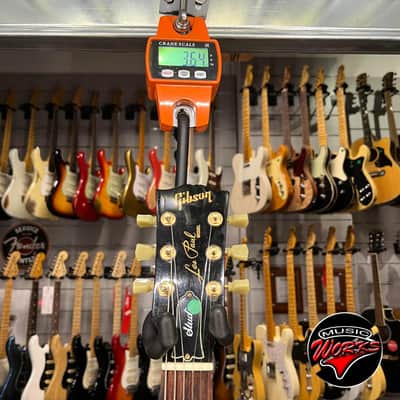 Gibson   Les Paul Studio Ebony Repaired Hea DS Tock image 4