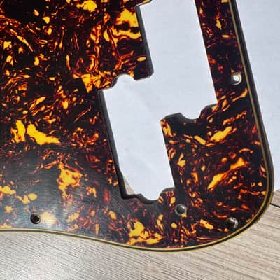 62 Fender Precision Pickguard  60 thru 71 Relic Aged  Brown / Orange Fire Tortoise USA RI image 9