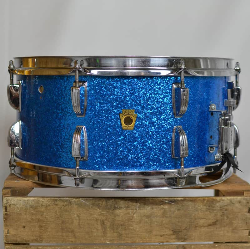 Ludwig No. 902 Symphonic Model 6.5x14" 16-Lug Snare Drum with P-87 Strainer 1960 - 1968 image 2
