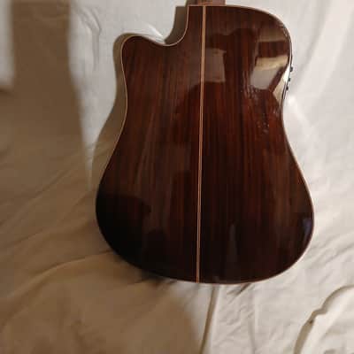 Washburn WD250SWCE SOLID ROSEWOOD BACK/SIDES SOLID SPRUCE TOP Acoustic Electric Guitar. image 11