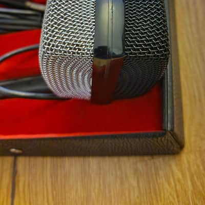 AKG D12 Cardioid Dynamic Microphone 1950s - 1960s - Silver / Black image 5