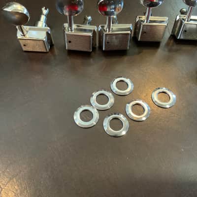 Fender 099-0802-100 American Performer Classic Gear Tuning Heads (6) 2010s - Chrome image 3