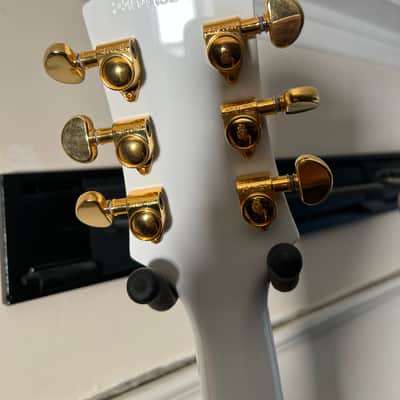 Epiphone Les Paul Custom Alpine White Left Hand image 6