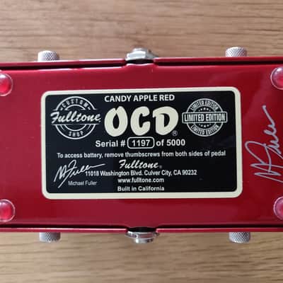 Fulltone Limited Edition OCD V2 2018 - Candy Apple Red image 2