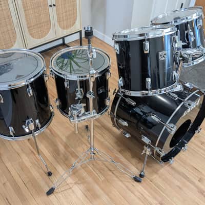 Tama Superstar 5 Piece Drum Set 1980s - Black image 6