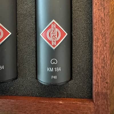 Neumann KM 184 mt Small Diaphragm Cardioid Condenser Microphone Matched Stereo Pair 1993 - Present - Matte Black image 12