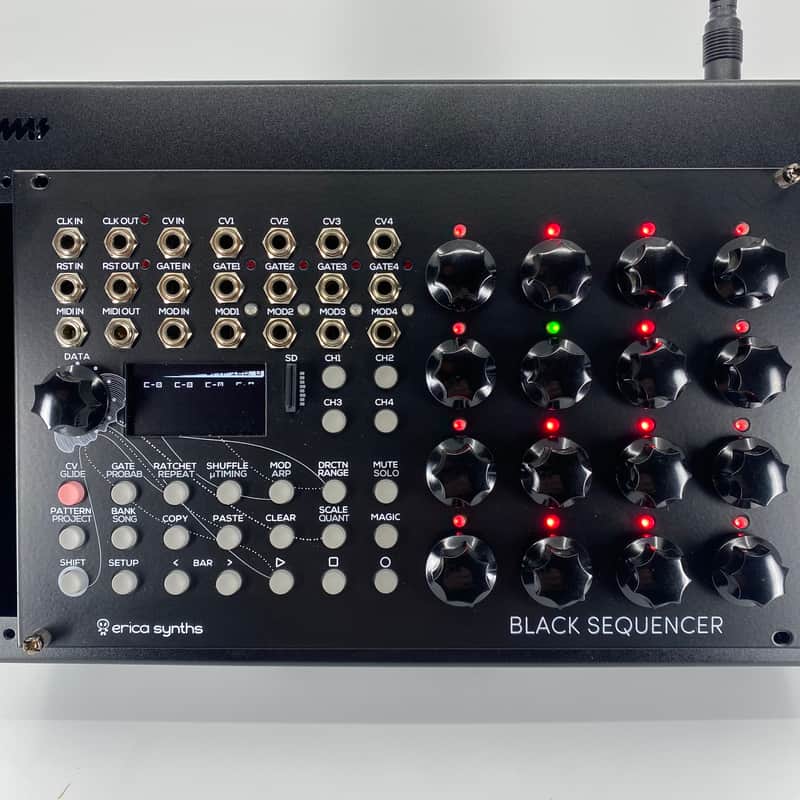 Erica Synths Black Sequencer Eurorack Module 2014 - 2020 - Black image 1