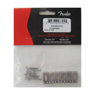 Fender American Standard 2008 Stratocaster Bridge Saddles - Steel with Nickel Finish image 2