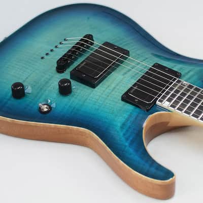 ESP USA Horizon-II FM FSM Aqua Marine Sunburst image 10