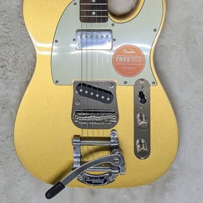 Squier by Fender Classic Vibe Custom Telecaster SH with Bigsby, Aztec Gold