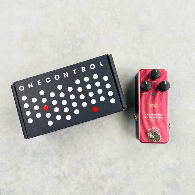 One Control Crimson Red Bass Preamp Pedal 2010s | Reverb