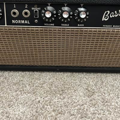 Fender Bassman 2-Channel 50-Watt Guitar Amp Head 1967 w/ 2x12 Cab image 2