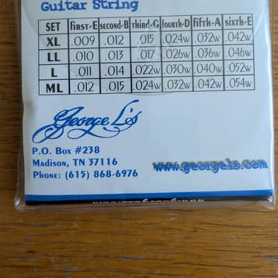 George L’s Electric Guitar LL Stainless Steel Wound Strings image 2